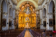 PerBol2014 012  Iglesia de San Pedro - wnętrze kościoła barokowego z 1638r. Lima, Peru. : 2014, Lima, Peru