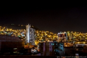 PerBol2014 148  Nocny widok La Paz z ho(s)telu Alsigal. La Paz. Peru. : 2014, Boliwia, La Paz