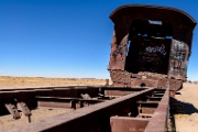 PerBol2014 184  Cmentarzysko pociągów (Cementerio de Trenes). Uyuni. Boliwia. : 2014, Boliwia, Uyuni