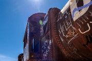 PerBol2014 187  Cmentarzysko pociągów (Cementerio de Trenes). Uyuni. Boliwia. : 2014, Boliwia, Uyuni