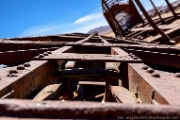 PerBol2014 189  Cmentarzysko pociągów (Cementerio de Trenes). Uyuni. Boliwia. : 2014, Boliwia, Uyuni