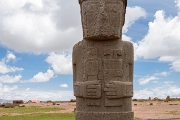 PerBol2014 320  Monolityczna rzeźba - monument "Ponce". Tiwanaku. Boliwia. : 2014, Boliwia, Tiwanaku