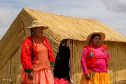 PerBol2014 347  "Mieszkanki" Uros. Peru. : 2014, Peru, Puno, Titicaca, Uros