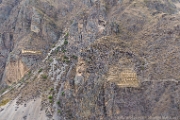 PerBol2014 429  Zbliżenie na budowle sakralne wyrzeźbione w skale. Ollantaytambo. Peru. : 2014, Ollantaytambo, Peru